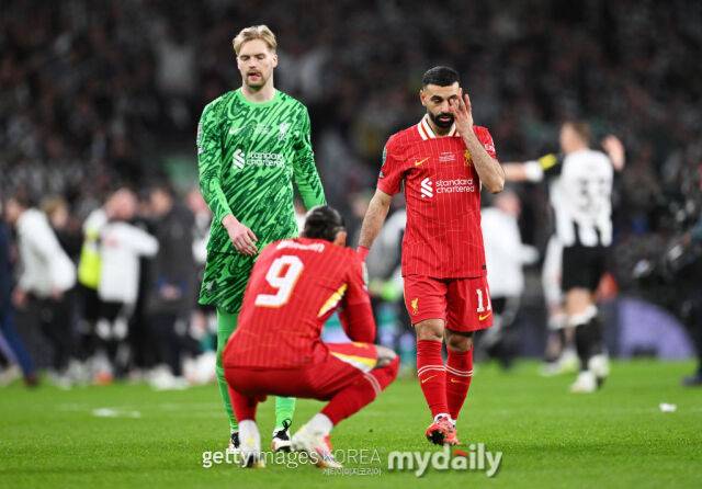 이번 시즌이 끝나면 리버풀을 떠날 것으로 보이는 모 살라./게티이미지코리아