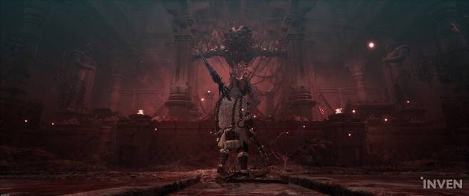 ▲ 설산, 비밀 연구소, 독늪, 폐허가 된 마을, 왕성 등 배경에 상관없이 준수한 프레임을 유지했죠