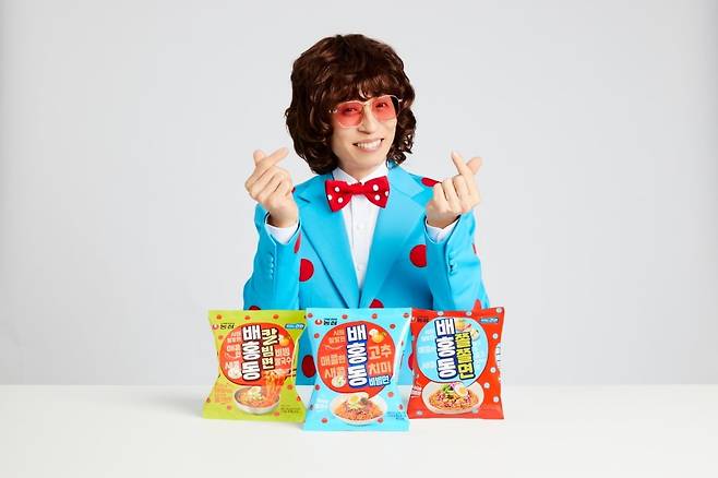 '배홍동' 모델로 재발탁된 유재석. / 사진=농심 제공