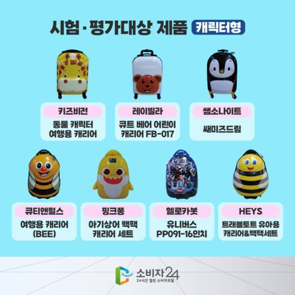 시험·평가대상 제품(캐릭터형). 소비자24제공