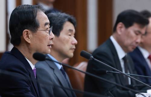 복귀 뒤 첫 국무회의 주재하는 한덕수 권한대행 [연합뉴스 제공]