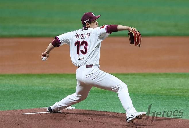 키움 히어로즈 고졸 신인 투수 정현우. (키움 히어로즈 제공)