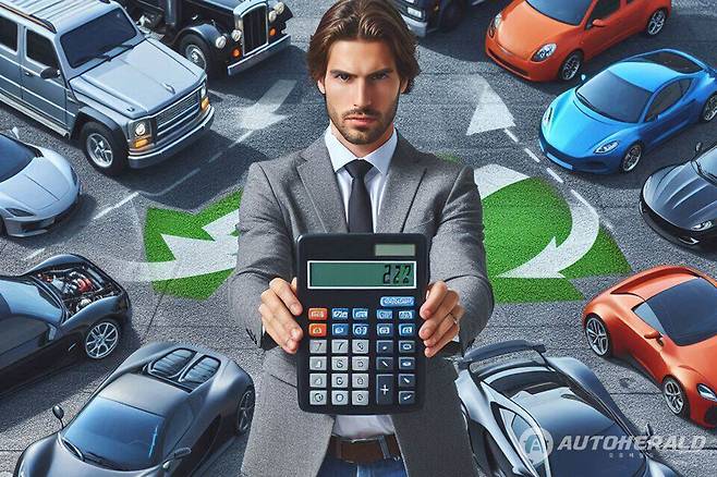 아이씨카가 새 차 구입 후 5년 모델별 감가상각률을 공개했다(AI 생성 이미지)