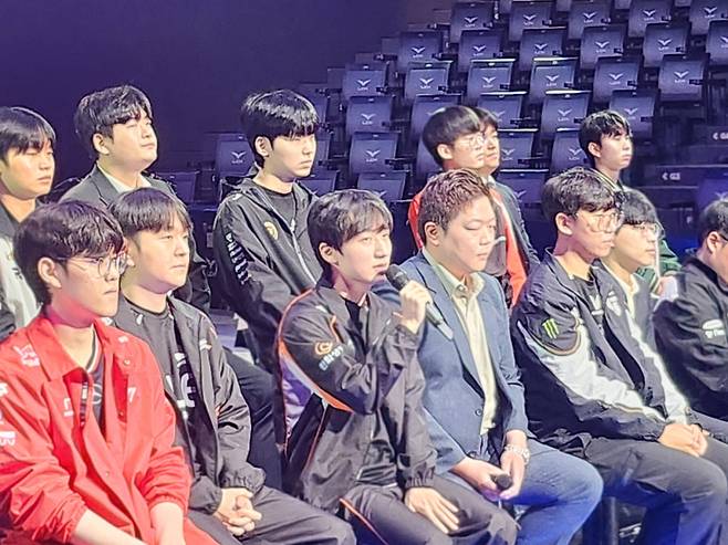 2025 LCK 정규 시즌 유력 우승 후보로 꼽힌 한화생명e스포츠의 '피넛' 한왕호. IS포토