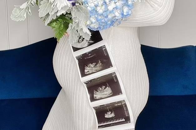 임신중 임신으로 두 아이를 임신한 미국 여성 테일러 헨더슨. [인스타그램]