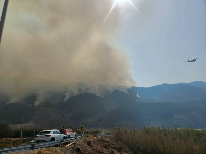 산청·하동 산불. 산림청 제공