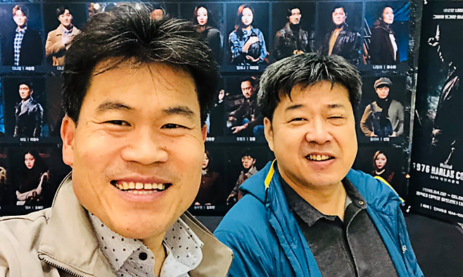 한국사 강사 전한길 씨(왼쪽)와 입시 전문가 김호창 업스터디 대표. 김호창 대표 캡처