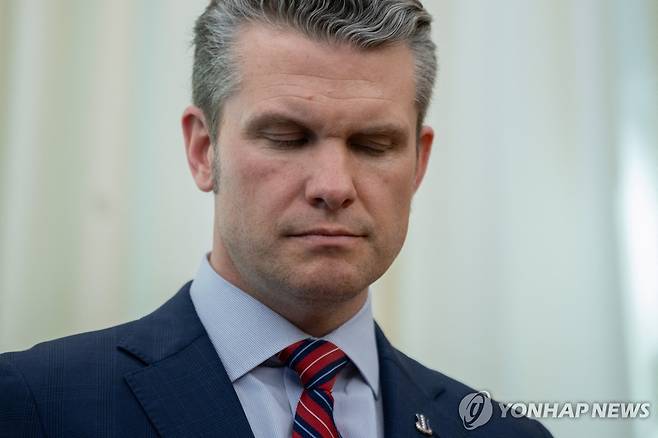피트 헤그세스 미 국방장관 [로이터=연합뉴스 자료사진]