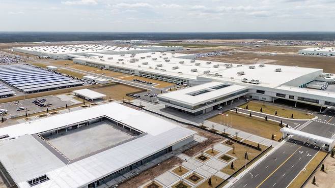 현대자동차그룹이 조지아주에 11조7000억원을 투입해 건설한 '현대차그룹 메타플랜트 아메리카(HMGMA)' 전경. 현대차그룹 제공