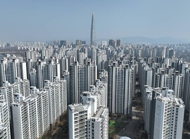 서울 송파구 일대 아파트 단지 모습. [연합]