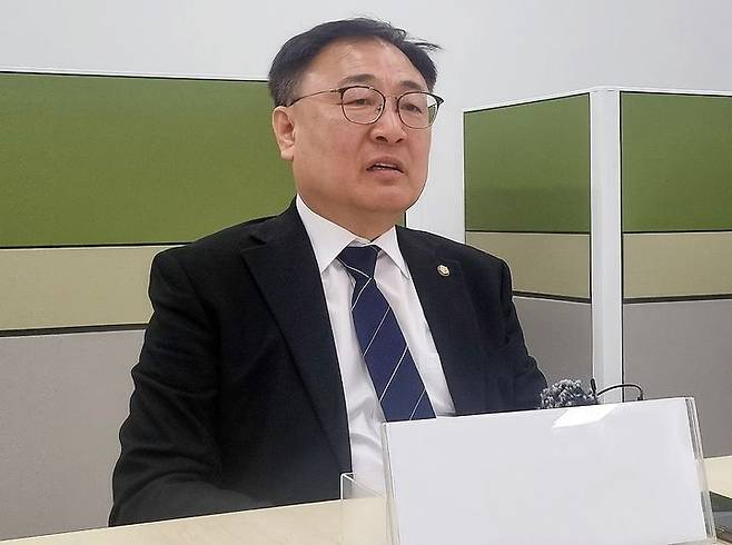 [청주=뉴시스] 이도근 기자 = 발언하는 이광희(청주서원) 더불어민주당 충북도당위원장 2025.03.27. nulha@newsis.com  *재판매 및 DB 금지