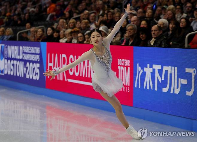 쇼트프로그램 연기를 펼치는 이해인 [로이터=연합뉴스]