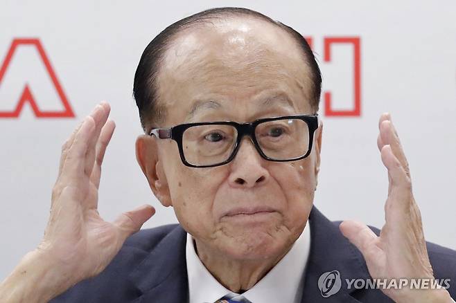 홍콩 재벌 리카싱 [AP=연합뉴스 자료사진]