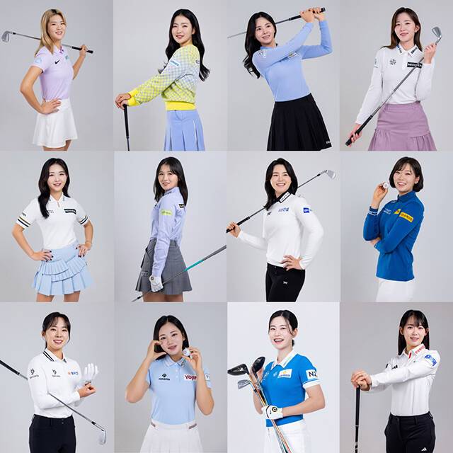 한국여자프로골프투어(KLPGT)가 2025시즌 KLPGA투어 국내 개막전을 앞두고 2025 제17대 KLPGA 홍보모델 화보를 26일 공개했다. /KLPGT