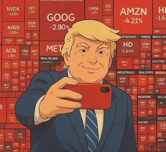 한 해외 누리꾼이 제작한 '지브리풍 그림'으로 바꾼 도널드 트럼프 미국 대통령의 모습. 레딧 캡처