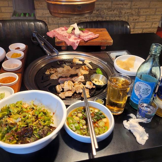 노총각 돼지갈비 혼술