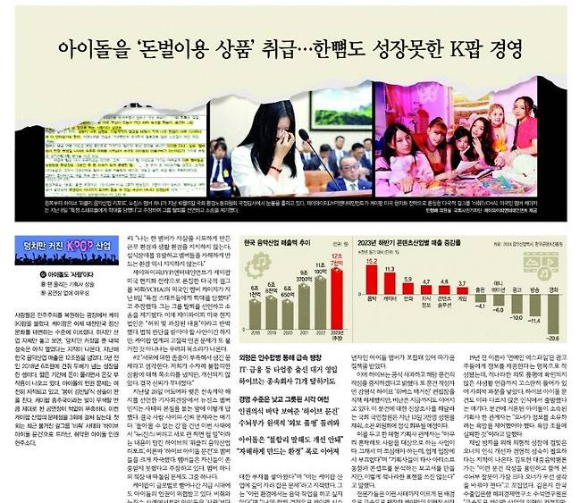 2024년 12월16일치 한겨레.