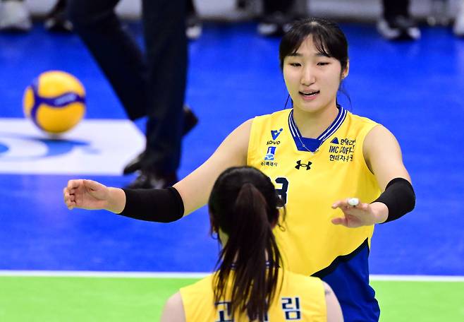 현대건설 정지윤. KOVO 제공&nbsp;