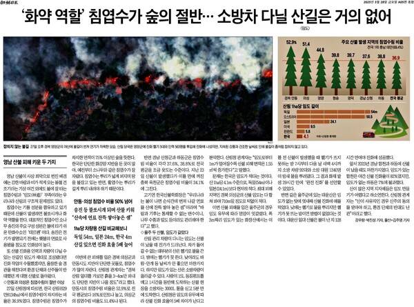 ▲3월28일 조선일보 5면 보도