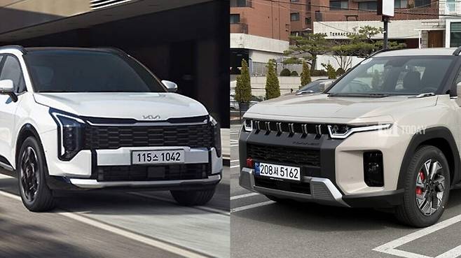 사진 : 기아 스포티지, KGM 토레스 하이브리드