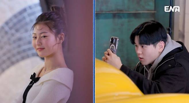 [서울=뉴시스] 송지아(왼쪽), 윤후. (사진=ENA 예능물 '내 아이의 사생활' 제공) 2025.03.29. photo@newsis.com *재판매 및 DB 금지