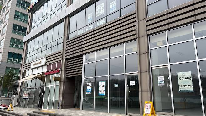 남위례역 근처 위례 성희프라자의 모습. /사진=차봉주 기자