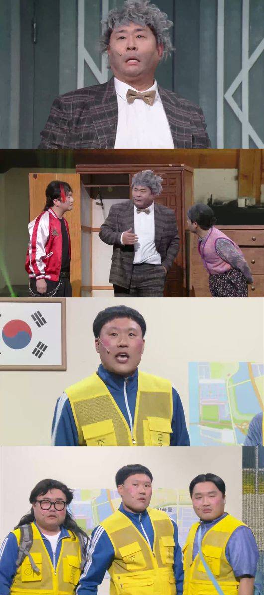 ▲ 30일 예정이었던 '개그콘서트'가 KBS의 긴급 편성으로 결방한다. 사진은 30일 예정이었던 만우절 특집 장면들. 제공|KBS