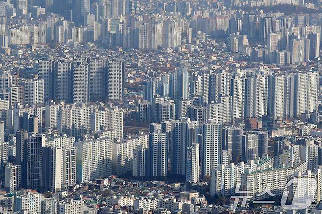 대구 앞산 전망대에서 바라본 대구 도심 전경. 뉴스1 ⓒ News1 공정식 기자