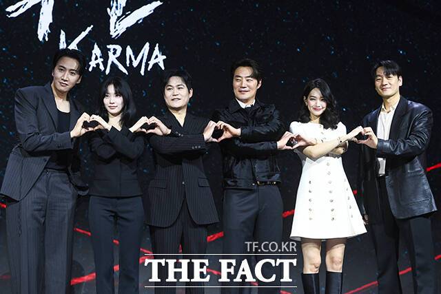 배우 이광수와 공승연, 김성균, 이희준, 신민아, 박해수(왼쪽부터)가 넷플릭스 새 오리지널 시리즈 '악연'으로 호흡을 맞춘다. /서예원 기자
