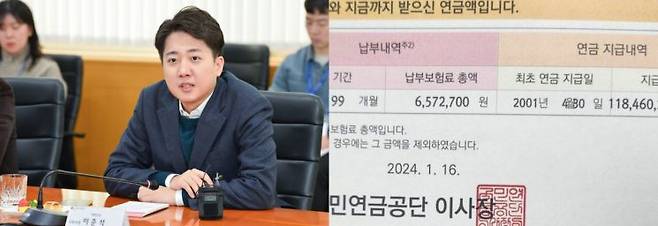 이준석 개혁신당 의원이 국민연금 구조를 두고 "미래의 세금과 재정 부담을 떠넘겨 현재의 표를 얻는 복지 정책을 실행한다면  폰지사기와 다를 바 없다"고 비판했다. 이준석 페이스북