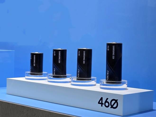 삼성SDI가 3월 '인터배터리 2025'에서 공개한 지름 46파이 배터리 라인업