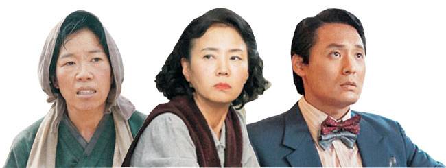왼쪽부터 염혜란, 오민애, 최대훈.
