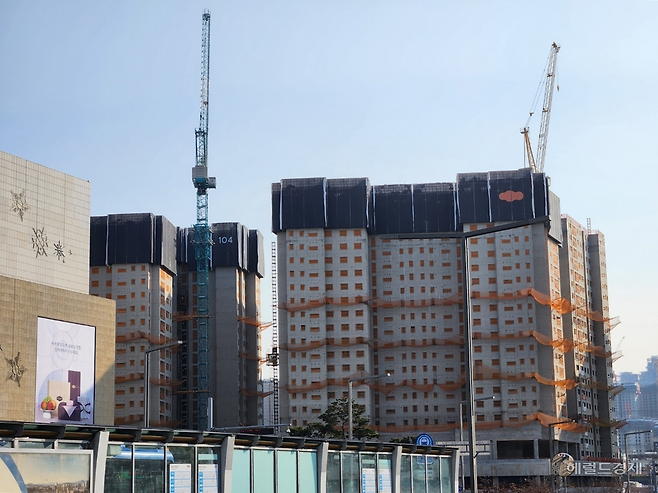 동대구역 인근 아파트 공사현장 모습 [헤럴드 DB]