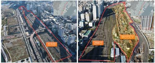 부산 철도 지하화 부지 전경 사진 [부산시 제공. 재판매 및 DB 금지]