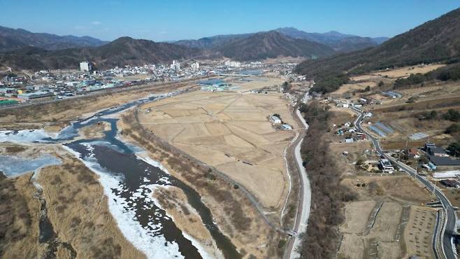 지난 3월31일 농촌활력촉진지구로 지정된 강원도 인제군 북면 원통지구 전경. 사진=인제군청 제공