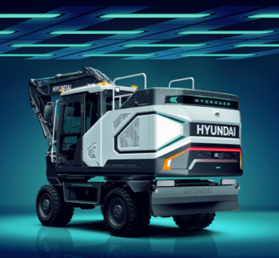 HD현대건설기계가 바우마 2025서 선보일 수소 굴착기. [HD현대건설기계 홈페이지 캡쳐]