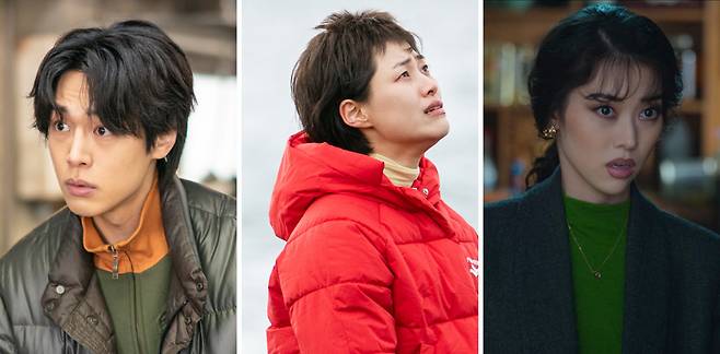 ‘폭싹 속았수다’ 양은명 역 강유석, 부현숙 역 이수경, 송부선 역 정이서. 넷플릭스 제공