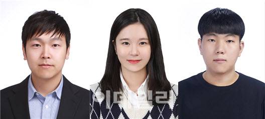 왼쪽부터 교신저자인 구자현 교수, 제1저자인 성다은 석사과정생, 제2저자인 한승훈 석박통합과정생.(사진=고려대)