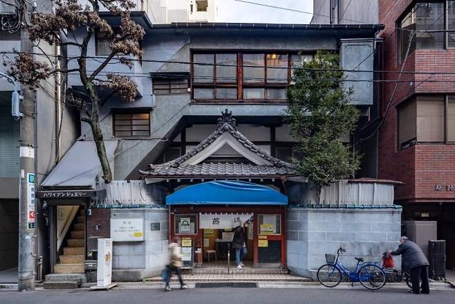 일본 시내에 있는 한 대중 목욕탕의 모습.