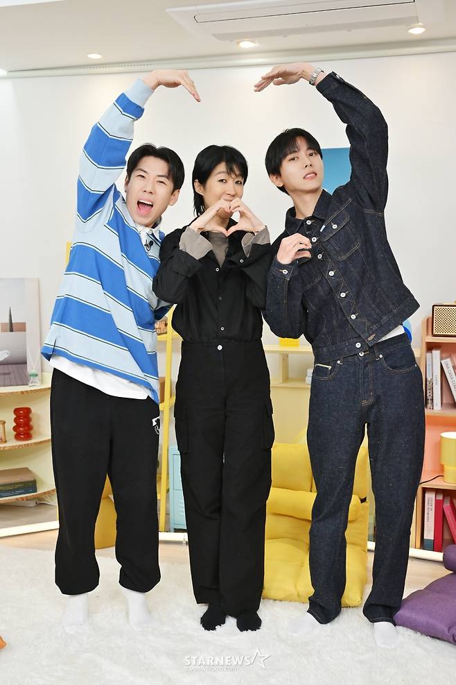 양세찬-홍진경-주우재 '포즈는 사랑스럽게'[★포토]