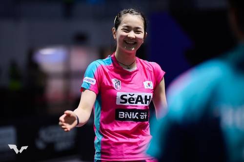 WTT 대회에 참가한 포스코인터내셔널의 김나영 [WTT 인스타그램 캡처. 재판매 및 DB 금지]