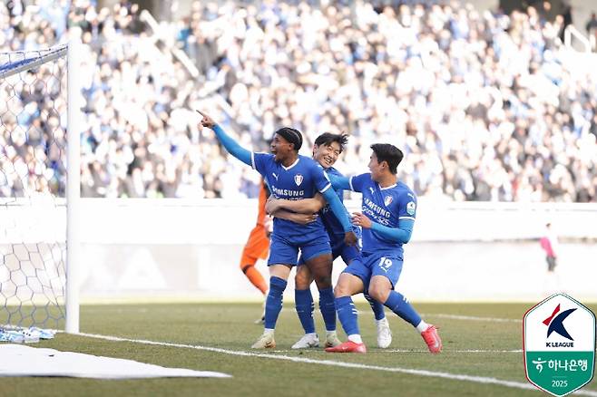 파울리뇨 전남전 세리머니. 사진제공=한국프로축구연맹
