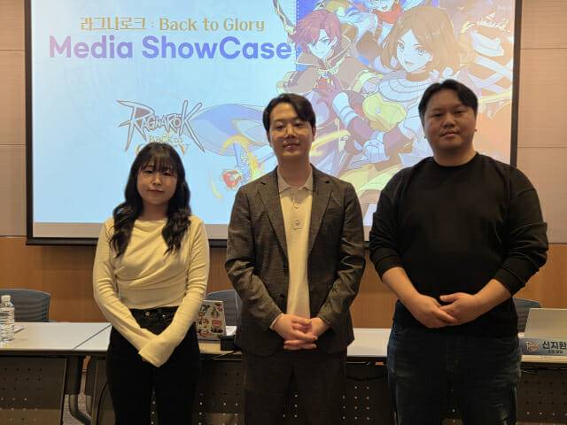 (왼쪽부터) 정주희·정기동 사업PM. 신지환 운영담당.