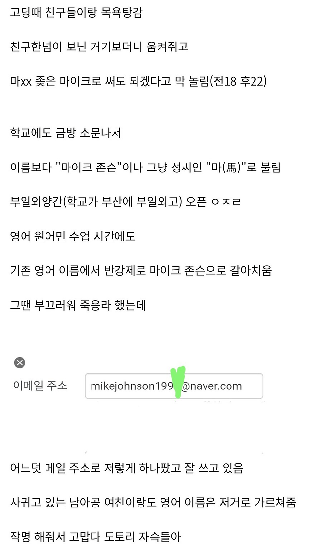 image.png 마이크 존슨으로 개명당한 부산 고딩 썰.jpg