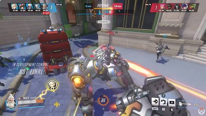 오버워치 스타디움 플레이 화면