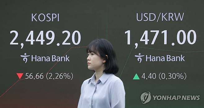 3일 오전 서울 중구 하나은행 본점 딜링룸에서 딜러가 업무를 보고 있다. [사진 출처 = 연합뉴스]