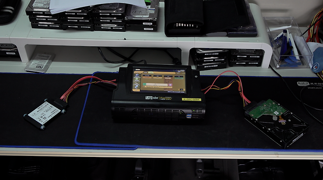 ▲‘명태균 PC’ 디지털포렌식 작업 화면