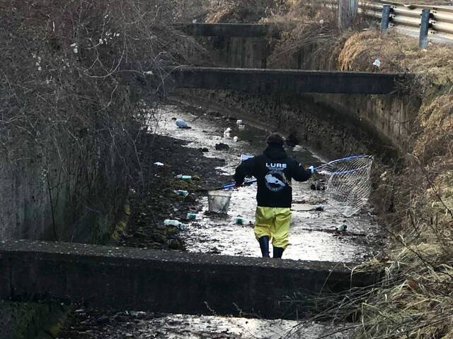 야생동물 구조 활동 중인 모습. 경기도