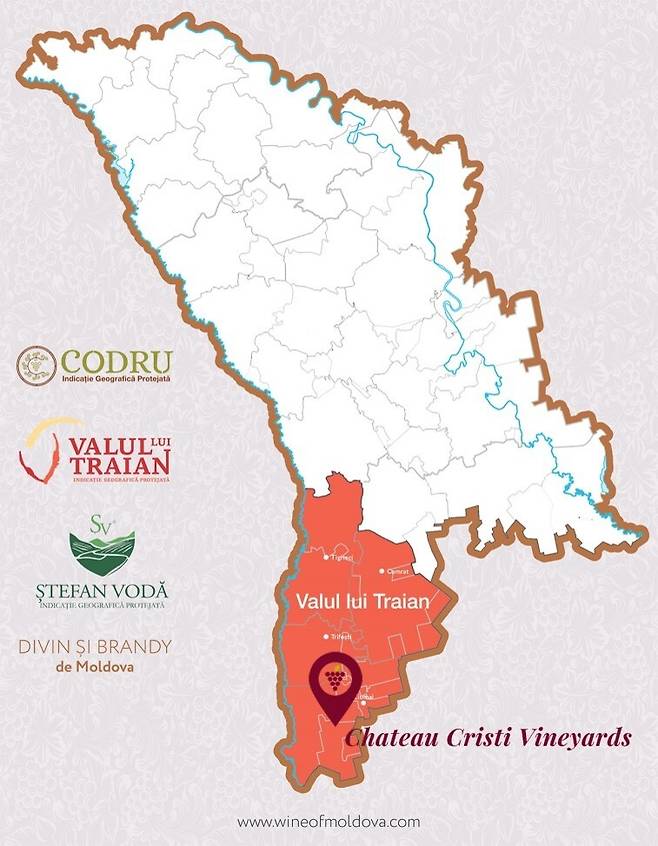 샤토 크리스티 포도밭 위치. 홈페이지