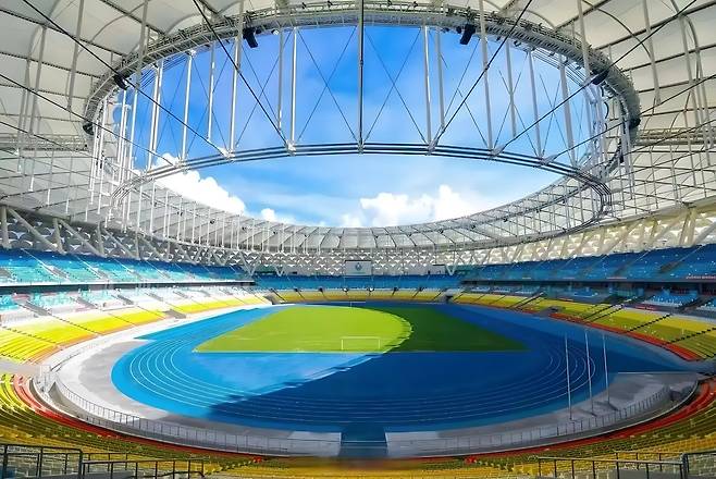 하이난 싼야 스포츠센터 스타디움. (주)프롬엔터테인먼트 제공